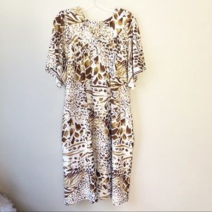Anthony Richards Giraffe Print MuuMuu Dress